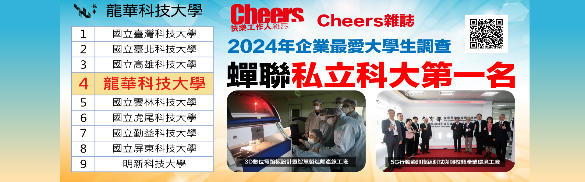 《遠見》2023企業最愛大學生調查 龍華科大雙獲全國私立科大第一